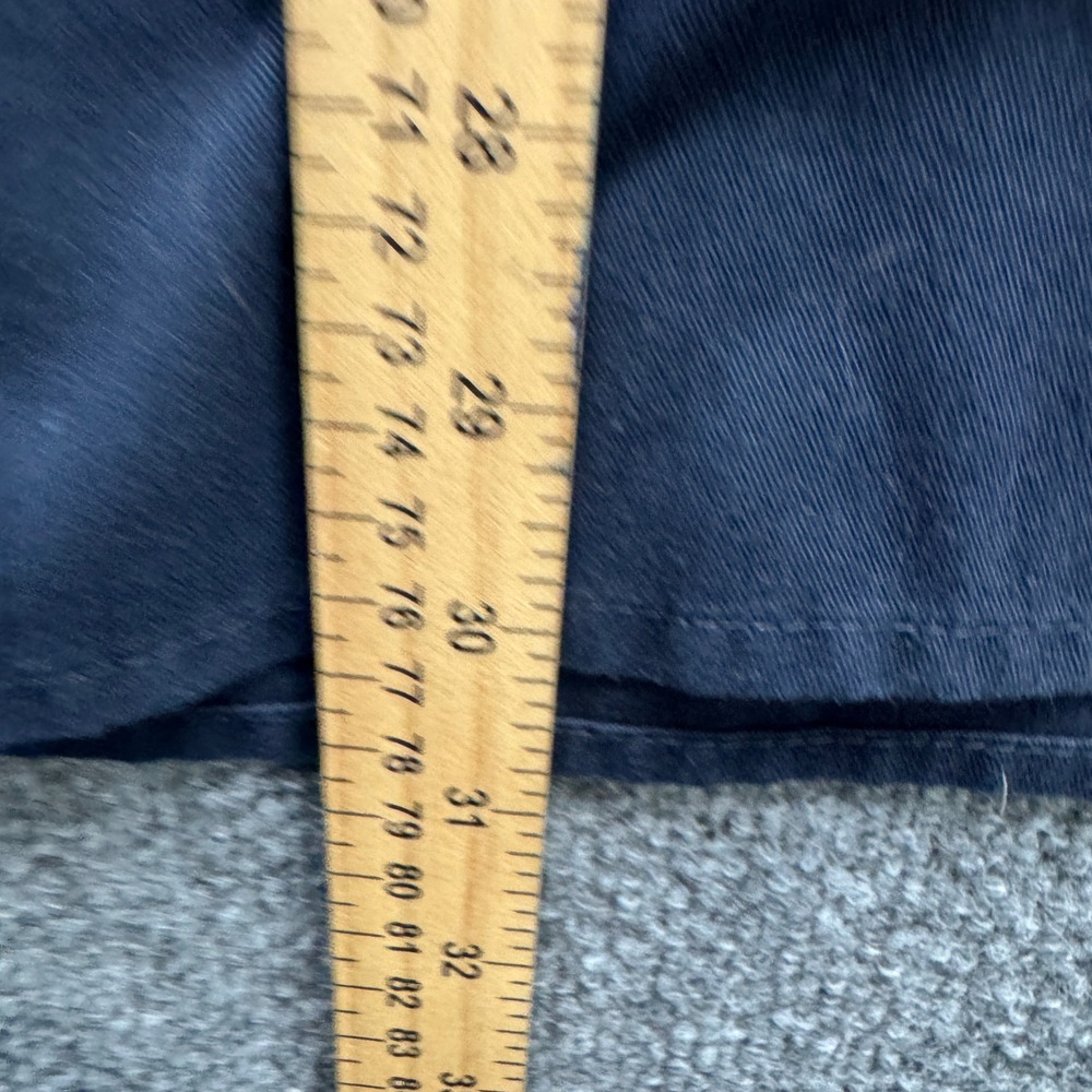 Dickies Flex Work Shirt Mens XL Navy Blue Long Sleeve Button Front Casual - Picture 9 of 12